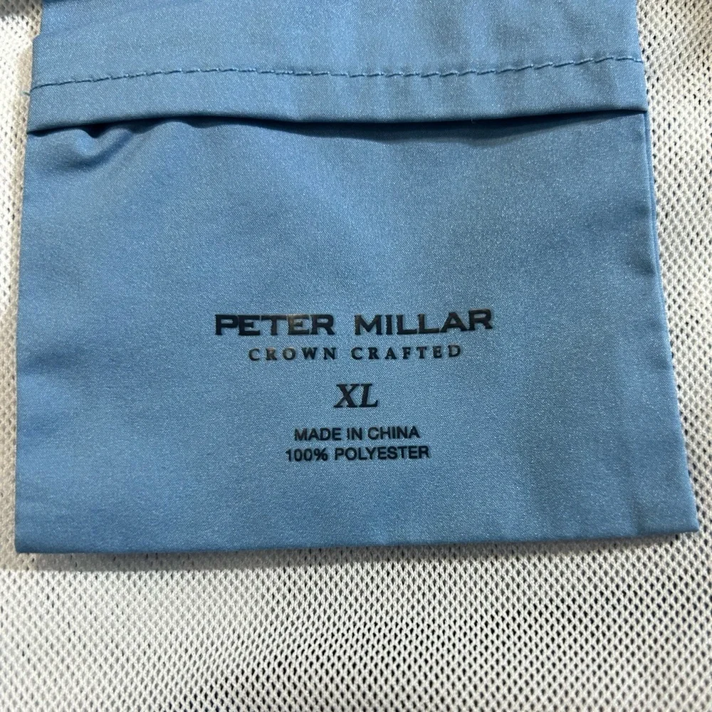 Peter Millar Crown Crafted Palma Dot Blue Swim Trunks Mens XL